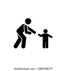 Walk, father, baby icon. Element of parent icon. Premium quality graphic design icon. Signs and symbols collection icon for websites, web design