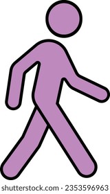 walk hurry fast running walker Outline