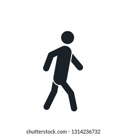 Walk icon flat style trendy
