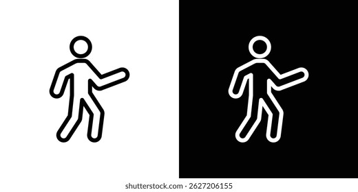 Walk icon. Logotype vector set