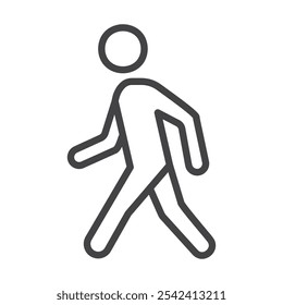 Walk icon Symbol mark in filled style