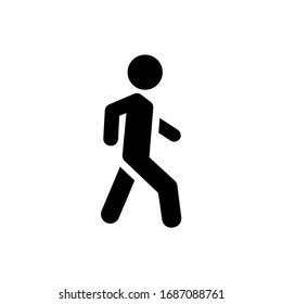 Walk Icon Symbol Vector Illustration