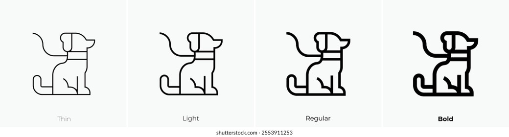walk icon. Thin, Light Regular And Bold style design isolated on white background