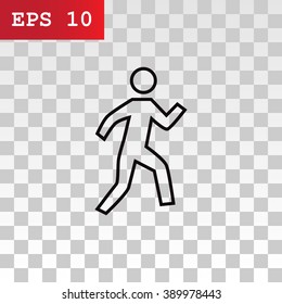 Walk Icon Vector.