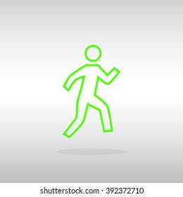 Walk Icon Vector.
