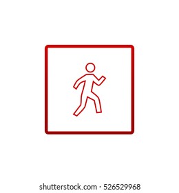 Walk Icon Vector Stock Vector (Royalty Free) 526529968 | Shutterstock