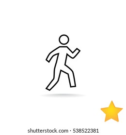  Walk Icon Vector.