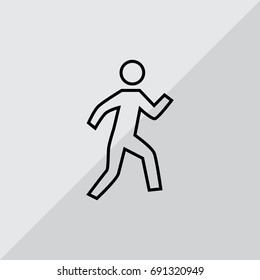  Walk Icon Vector.