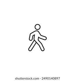 Walk icon vector. EPS 10 editable vector