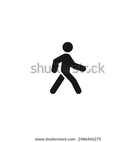 Walk icon vector. EPS 10 editable vector