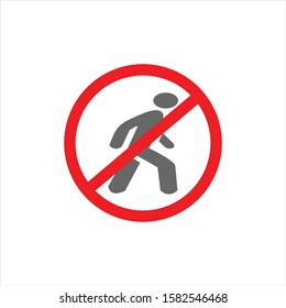 walk icon vector on white background, from eps10