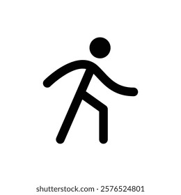Walk icon web design in vector