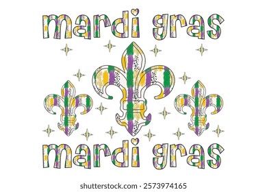 Walk It Like a Dog Mardi Gras ESP T-shirt Design