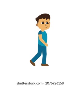 Walk logo vector icon template illustration design