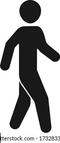 icono del hombre caminante. icono de caminata humana