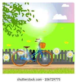 walk on a bicycle