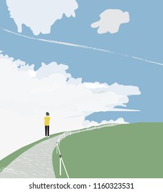 Walk over the clouds