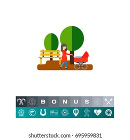 Walk in Park Icon