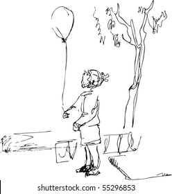 walk in a park with a marble