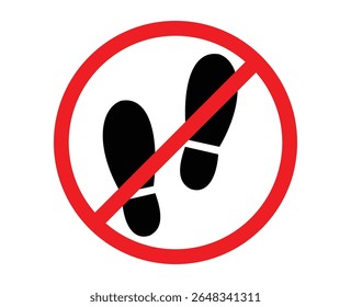 walk print. boot print. no shoes allowed. no shoes. A sign that says please remove your shoes