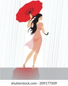  walk in the rain
