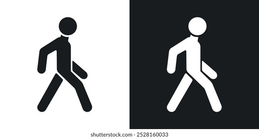 Walk solid vector icon pack