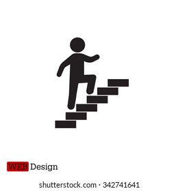 Man walk icon . Walking man vector icon. People walk sign