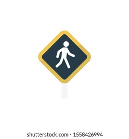 walk vector flat colour icon 