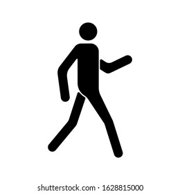 Walk vector icon. Walk icon vector illustration. simple icon on white background