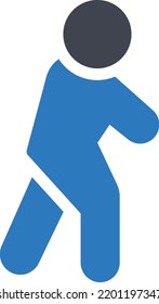 walk Vector illustration on a transparent background.Premium quality symbols.Glyphs vector icon for concept and graphic design.