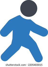 walk Vector illustration on a transparent background. Premium quality symbols. Glyphs vector icons for concept and graphic design. 