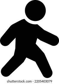 walk Vector illustration on a transparent background. Premium quality symbols. Glyphs vector icons for concept and graphic design. 