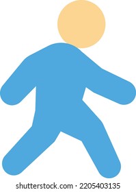 walk Vector illustration on a transparent background. Premium quality symmbols. Line Color vector icons for concept and graphic design.