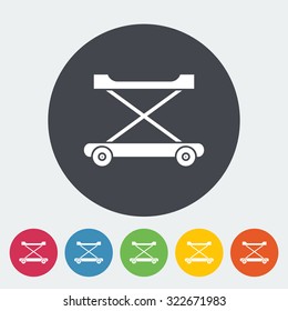 Walker baby icon. Flat vector related icon for web and mobile applications. It can be used as - logo, pictogram, icon, infographic element. Vector Illustration.
