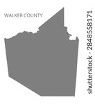 Walker County Map, Texas, USA