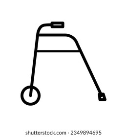 Walker free medical icon vector design illustration