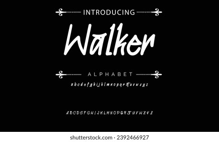 Walker Graffiti font text effect, spray and street text style
