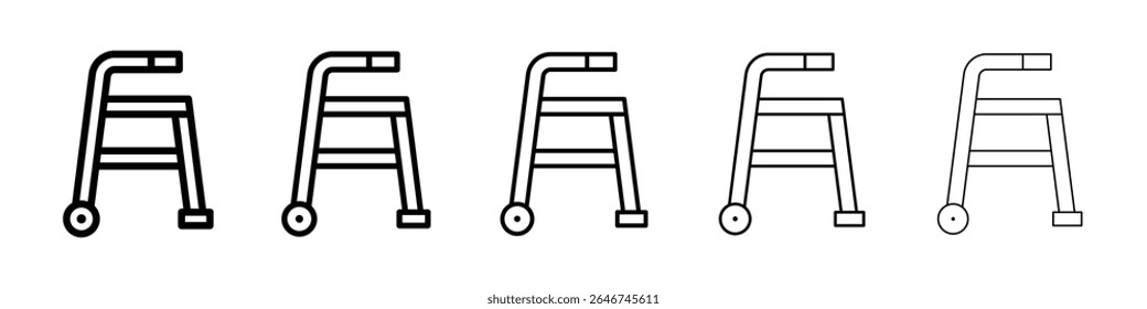 Concepto del icono del caminante. Diseño gráfico, logotipo, Web, UI.