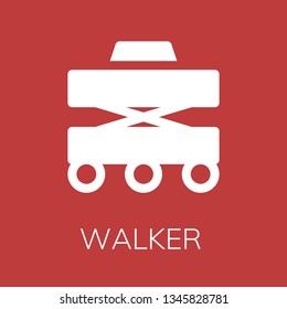  Walker icon. Editable  Walker icon for web or mobile.