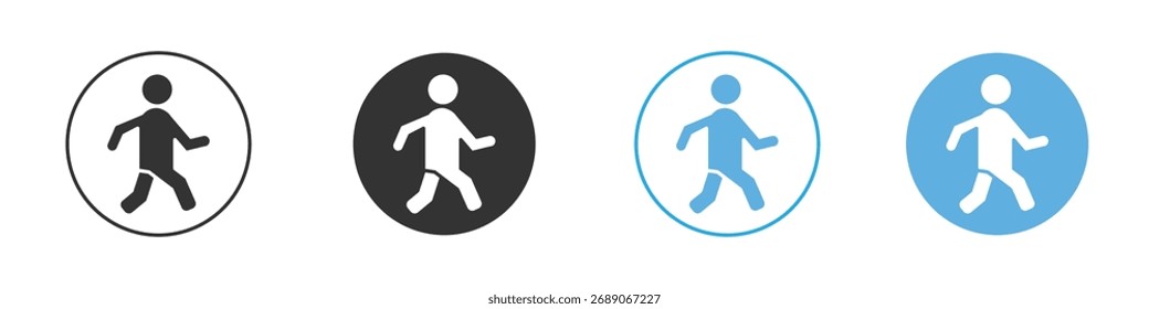 Walker icon. Graphic icon design template