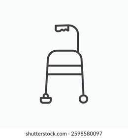 Walker icon isolated on white background