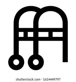 walker icon isolated sign symbol vector illustration - high quality black style vector icons
