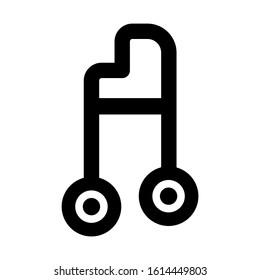 walker icon isolated sign symbol vector illustration - high quality black style vector icons
