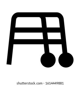 walker icon isolated sign symbol vector illustration - high quality black style vector icons
