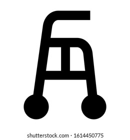 walker icon isolated sign symbol vector illustration - high quality black style vector icons
