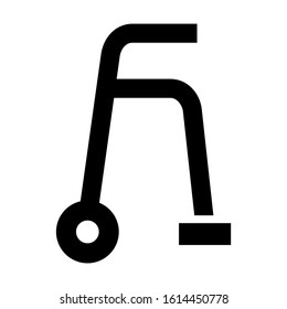 walker icon isolated sign symbol vector illustration - high quality black style vector icons
