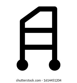 walker icon isolated sign symbol vector illustration - high quality black style vector icons
