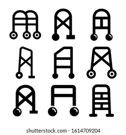 walker icon isolated sign symbol vector illustration - Collection of high quality black style vector icons
