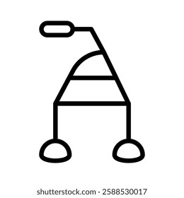 Walker icon logo sign set vector outline