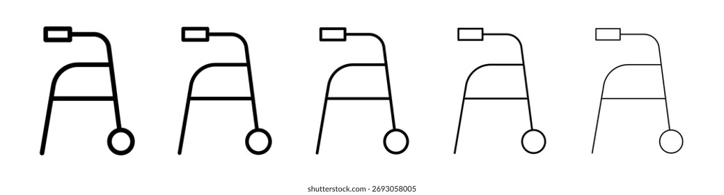 Walker icon for mobile concept and web design.